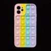 ✅iPhone 12 Funda Carcasa Pop It Multicolor Flexible Multicolor
