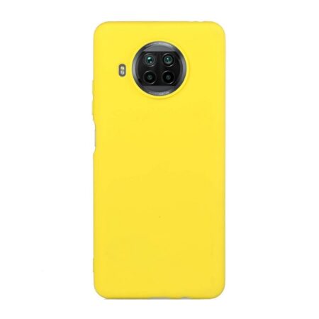 ✅Xiaomi Mi 10T Lite Funda Carcasa de Gel TPU Mate Amarilla