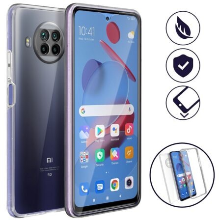 ✅Xiaomi Mi 10T Lite Funda Carcasa Doble Transparente con Protección Total 360º