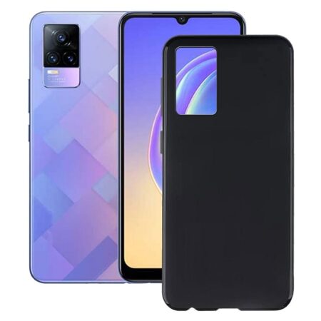 ✅Vivo Y73 Funda Carcasa de Gel TPU Mate Negra