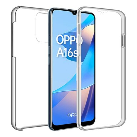 ✅OPPO A16/A16s/A54 4G/A55 5G Funda Carcasa Doble Transparente con Protección Total 360º