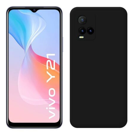 ✅Vivo Y21 / Y21s / Y33s Funda Carcasa de Gel TPU Mate Negra