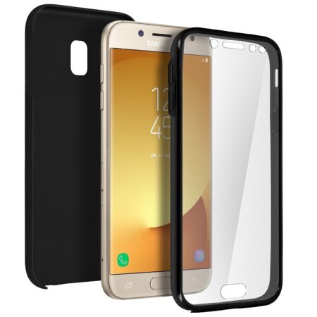 ✅Samsung Galaxy J5 2017 J530F Funda Doble Negra con Protección Total 360º