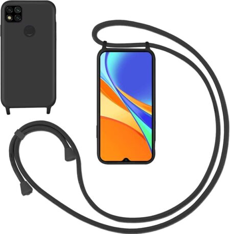 ✅Redmi 9C/10A Funda de Silicona Suave Premium con Cordón