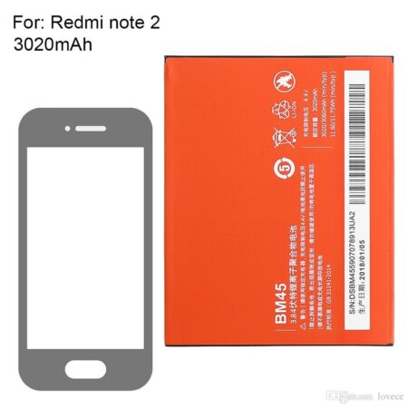 ✅Batería Xiaomi BM45 para Xiaomi Redmi Note 2 3020mAh